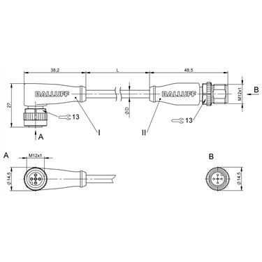 BCC M425-M415-3A-312-PX0534-010 BALLUFF  - Codice di ordinazione: BCC08HA