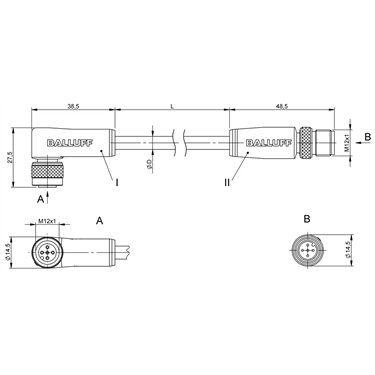 BCC M425-M415-3A-314-PS0534-050 BALLUFF  - Part Number: BCC0LT1