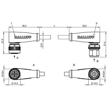 BCC M425-M425-3A-661-PW3534-050 BALLUFF  - Codice di ordinazione: BCC08LC