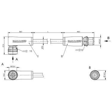 BCC M428-M418-3A-320-PX0825-010 BALLUFF  - Codice di ordinazione: BCC0JL9