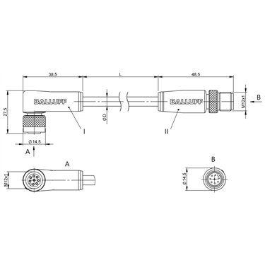 BCC M428-M418-3A-351-PS0825-030 BALLUFF  - Codice di ordinazione: BCC0HL4