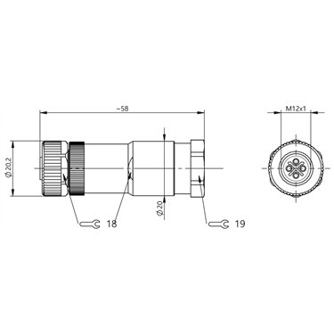 BCC M434-0000-1S-000-61X4A5-000 BALLUFF  - Codice di ordinazione: BCC0K85