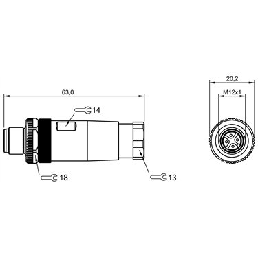 BCC M434-0000-2A-000-41X475-000 BALLUFF  - Part Number: BCC06M4