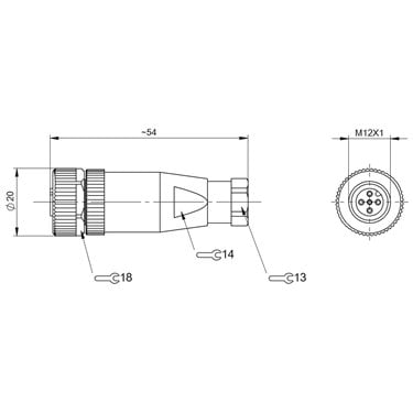 BCC M435-0000-1A-000-41X575-000 BALLUFF  - Codice di ordinazione: BCC06ZF