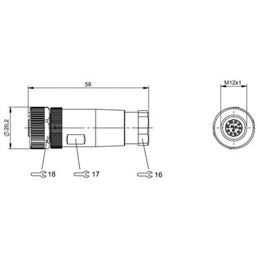 BCC M43C-0000-1A-000-54XC25-000 BALLUFF  - Codice di ordinazione: BCC0A05