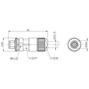 BCC M478-0000-2X-000-E3X8T2-000 BALLUFF  - Código de orden: BCC0HTL