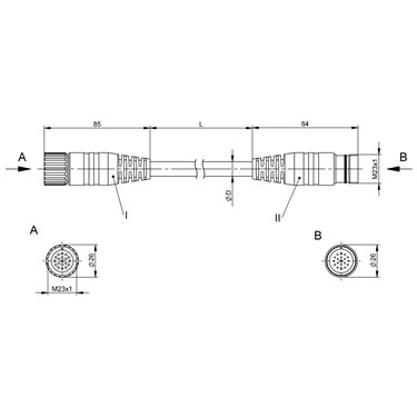 BCC M61L-M61L-30-350-PX0LP4-050 BALLUFF  - Codice di ordinazione: BCC0E5H
