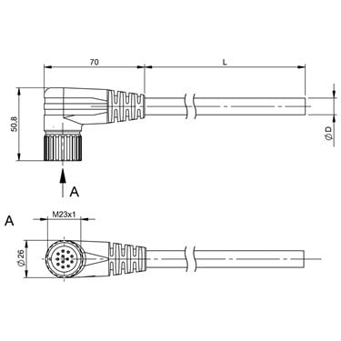 BCC M62C-0000-10-065-PX0BP4-020 BALLUFF  - Part Number: BCC06KT