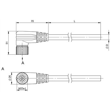 BCC M62L-0000-10-022-PX0LP4-050 BALLUFF  - Codice di ordinazione: BCC06L2