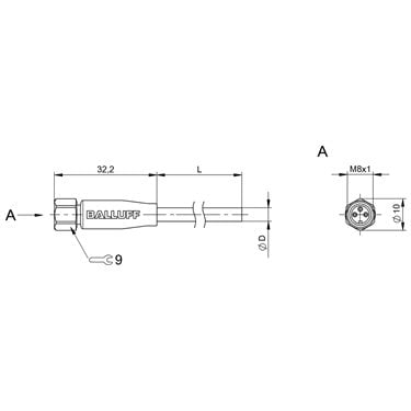 BCC S313-0000-10-004-PX0334-050 BALLUFF  - Codice di ordinazione: BCC0J09