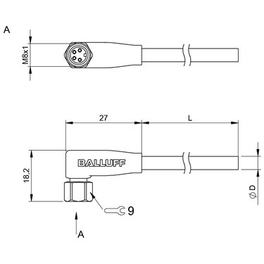 BCC S324-0000-10-003-VX44T2-050 BALLUFF  - Codice di ordinazione: BCC0AHC