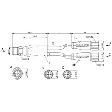 BCC S414-S415-S415-U2043-010 BALLUFF  - Código de orden: BCC0E99