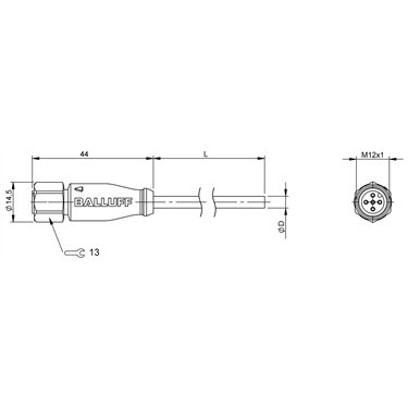 BCC S415-0000-1A-003-VX8434-150 BALLUFF  - Codice di ordinazione: BCC06M8