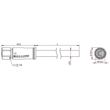 BCC S415-0000-1L-150-PX85A5-050 BALLUFF  - Part Number: BCC0LKN