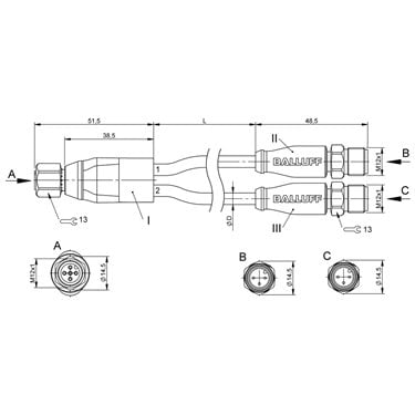 BCC S415-S413-S413-U2106-006 BALLUFF  - Part Number: BCC0LMF
