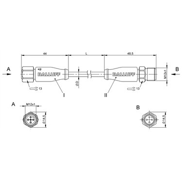 BCC S415-S414-3A-304-PX0434-100 BALLUFF  - Part Number: BCC0EYW