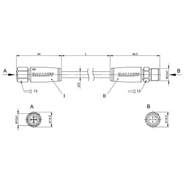 BCC S415-S414-3A-305-VS8434-050 BALLUFF  - Codice di ordinazione: BCC0LWY
