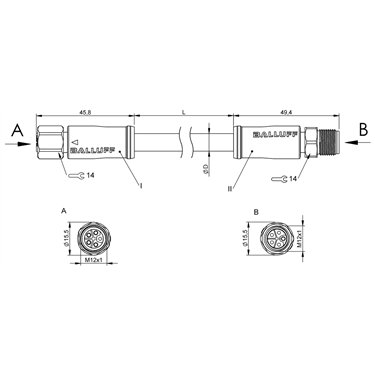 BCC S415-S415-3L-386-PX85A5-100 BALLUFF  - Codice di ordinazione: BCC0LL6