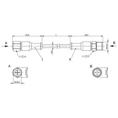 BCC S4B5-S4B4-3A-304-YX8434-010-C009 BALLUFF  - Part Number: BCC0KT3