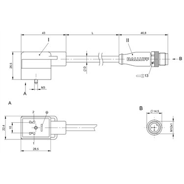 BCC VB03-M413-3E-666-PX0350-006 BALLUFF  - Part Number: BCC064F