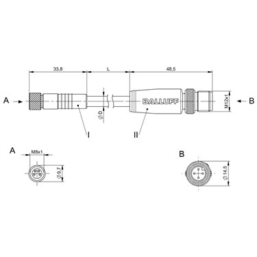 BCC W314-W414-3E-304-SW0434-003 BALLUFF  - Codice di ordinazione: BCC0EH0