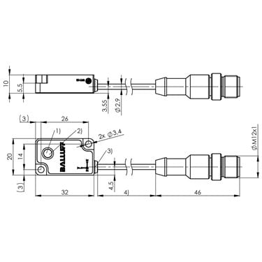 BCM R15E-002-DI00-01,5-S4 BALLUFF  - Codice di ordinazione: BCM0002