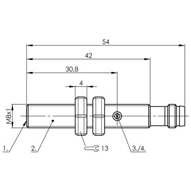BCS M08T4E2-POM15C-S49G BALLUFF  - Codice di ordinazione: BCS002C