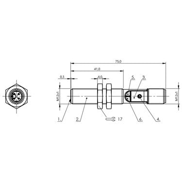 BCS M12B4G2-NSC40D-S04K BALLUFF  - Codice di ordinazione: BCS00P2