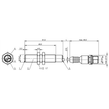 BCS M12B4I1-PSC40D-EP00,3-GS04 BALLUFF  - Codice di ordinazione: BCS00WW