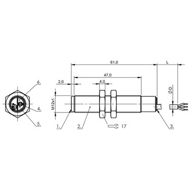 BCS M12BBI1-NSC40D-EP02 BALLUFF  - Codice di ordinazione: BCS00PY
