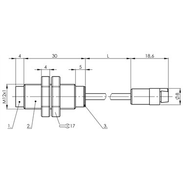 BCS M12T4D1-XXS80G-EP02-GZ01-002 BALLUFF  - Codice di ordinazione: BCS0019