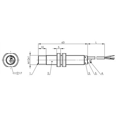 BCS M12TTI1-POM60G-ET02-E BALLUFF  - Codice di ordinazione: BCS009K