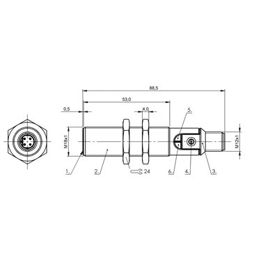 BCS M18B4I3-POC80D-S04K BALLUFF  - Codice di ordinazione: BCS00M4
