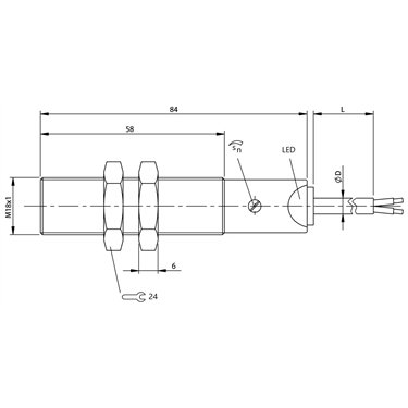 BCS M18KM3-UOT80G-BV02 BALLUFF  - Codice di ordinazione: BCS000J