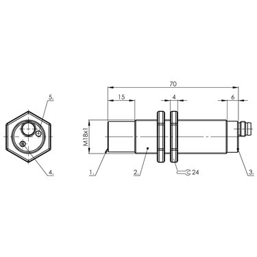 BCS M18VVN-PSCFAG-S49G BALLUFF  - Codice di ordinazione: BCS008T