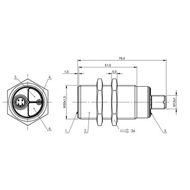 BCS M30B4I2-POC15D-S04K BALLUFF  - Codice di ordinazione: BCS00MT