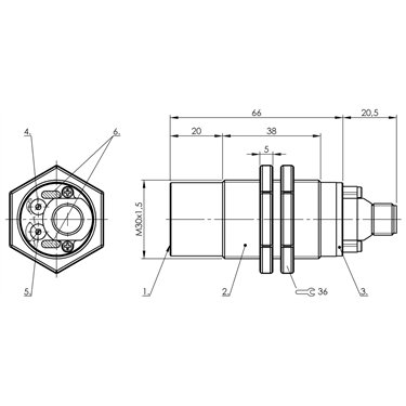 BCS M30T4M2-PPC30G-S04G BALLUFF  - Codice di ordinazione: BCS007L
