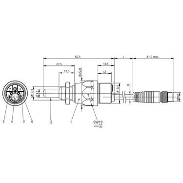 BCS S44KK01-GPCFNG-EP00,05-GS49 BALLUFF  - Codice di ordinazione: BCS015K