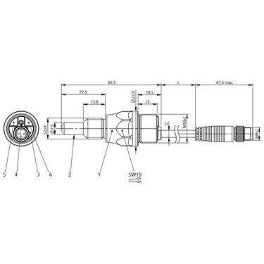 BCS S44KK02-PSCFNG-EP00,3-GS49 BALLUFF  - Codice di ordinazione: BCS00ZR