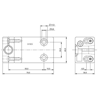 BES 12,0-KB-3-F-SA2 BALLUFF  - Code de commande: BAM00CE