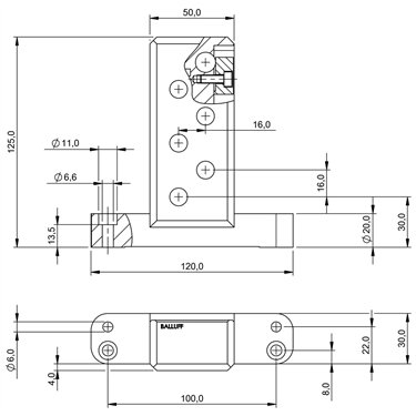 BES 12,0-KB-602-06/16 BALLUFF  - Code de commande: BAM00CN