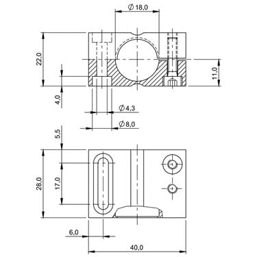 BES 18,0-KB-4-F BALLUFF  - Part Number: BAM00FC