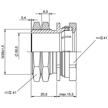 BES 30,0-KH-2S BALLUFF  - Part Number: BAM00J6
