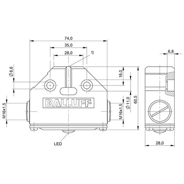 BES 516-161-H3-L BALLUFF  - Codice di ordinazione: BES017M
