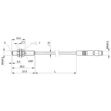 BES 516-3005-G-E4-C-S26-00,3 BALLUFF  - Codice di ordinazione: BES00H5