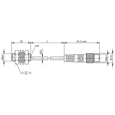 BES 516-324-SA44-C-S49-00,2 BALLUFF  - Codice di ordinazione: BES034W