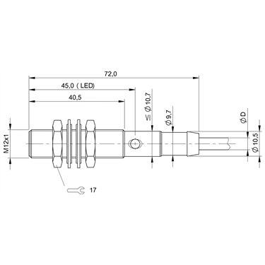 BES 516-325-AO-C-PU-05 BALLUFF  - Codice di ordinazione: BES01AY