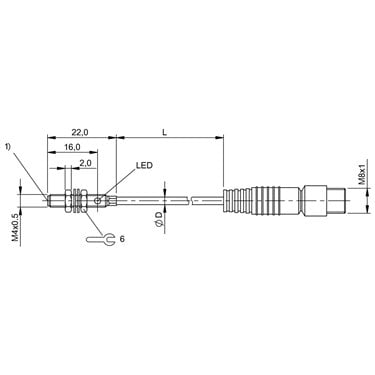 BES M04EC-PSC10B-EP00,3-GS49 BALLUFF  - Codice di ordinazione: BES040R