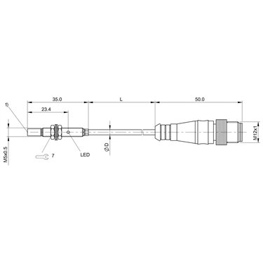 BES M05ED-PSC50F-EP00,3-GS04 BALLUFF  - Codice di ordinazione: BES013C
