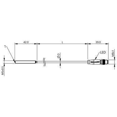 BES M05EG-NOC08B-BP00,2-GS49 BALLUFF  - Codice di ordinazione: BES0426